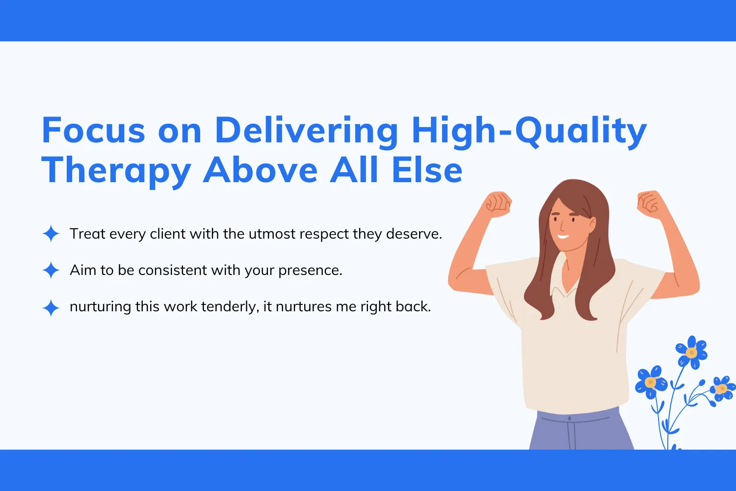 Therapist working with client