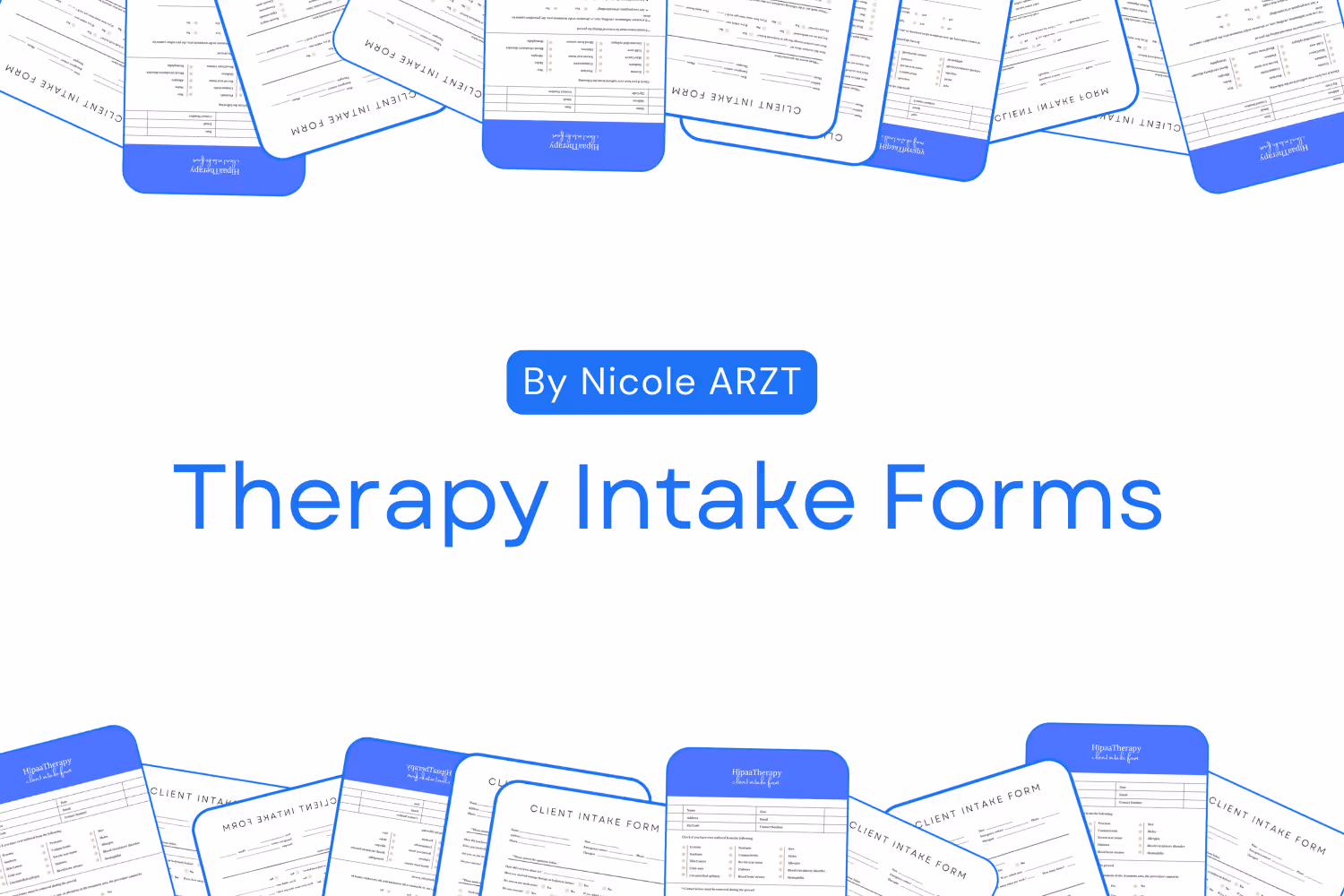 Therapy intake forms documentation