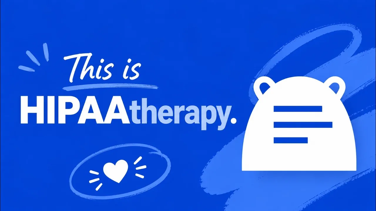 Video thumbnail: HIPAAtherapy teaser